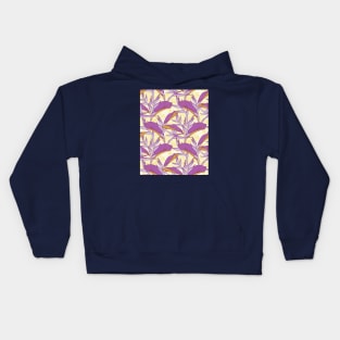 Lilac Exotic Florals Kids Hoodie